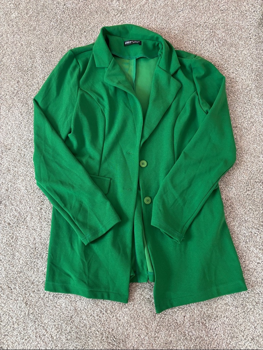 Green SHEIN Blazer